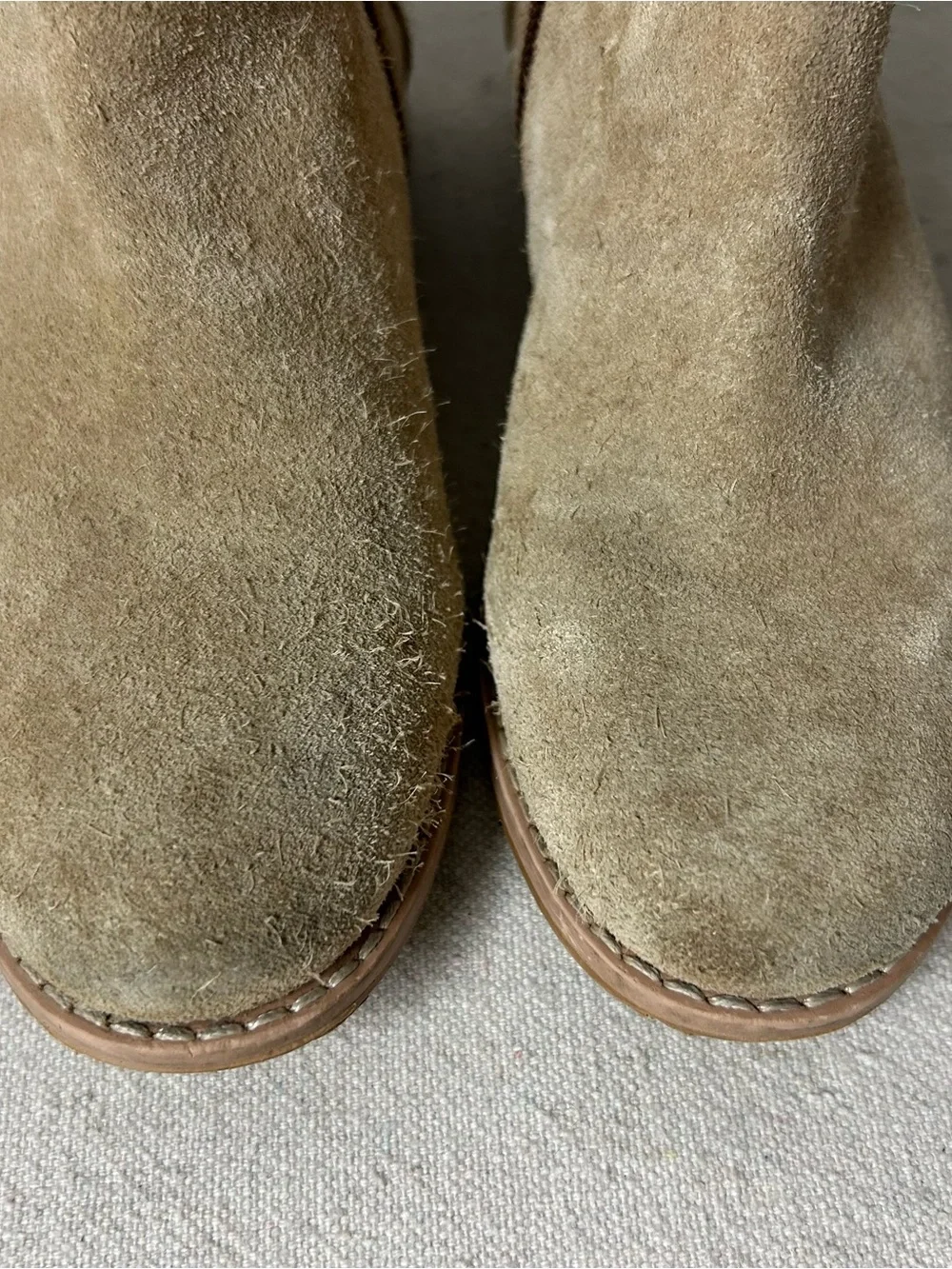Jack Rogers Booties Girl’s 11 Beige Suede Leather